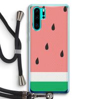 Watermeloen: Huawei P30 Pro Transparant Hoesje met koord