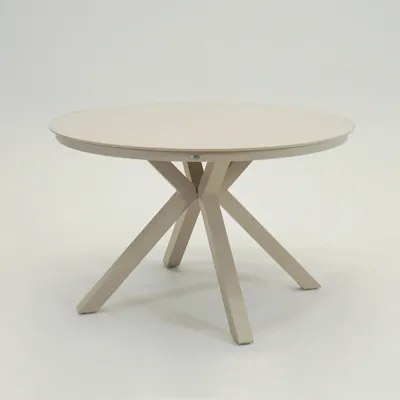 Tafel davos crema 118cm