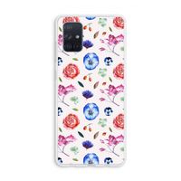 Bloemetjes: Galaxy A71 Transparant Hoesje