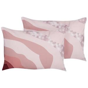 Beliani-CAMPEI-Tuinkussen set van 2-Roze-40 x 60 cm-Polyester