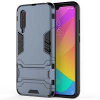 Voor Xiaomi mi CC9 shock proof PC + TPU beschermhoes met onzichtbare houder (marineblauw)