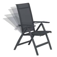 Garden Impressions Gala verstelbare stoel - carbon black/ antraciet - thumbnail