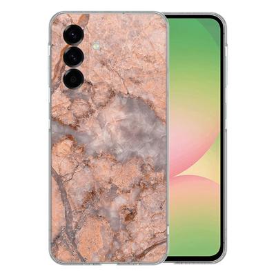 TPU Hoesje Samsung Galaxy A56 - Marmer Oranje Backcover TPU Hoesje Samsung Galaxy A56 - Marmer Oranje Backcover