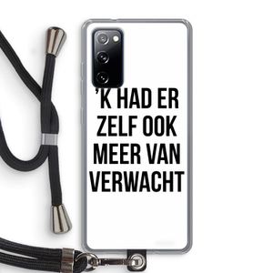 Meer verwacht: Samsung Galaxy S20 FE / S20 FE 5G Transparant Hoesje met koord