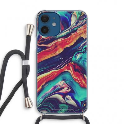 Chameleon Sun: iPhone 12 mini Transparant Hoesje met koord