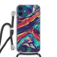 Chameleon Sun: iPhone 12 mini Transparant Hoesje met koord