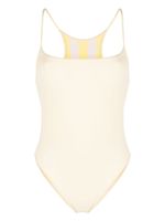 Sunnei maillot de bain rayé à design réversible - Jaune