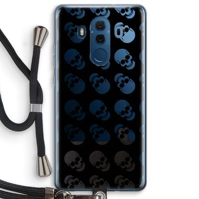 Musketon Skulls: Huawei Mate 10 Pro Transparant Hoesje met koord