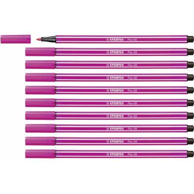 Markeerstiften Stabilo Pen 68 Roze (10 Onderdelen)