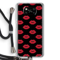 Lips: Xiaomi Poco X3 NFC Transparant Hoesje met koord