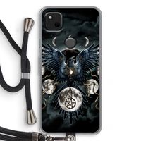 Sinister Wings: Pixel 4a Transparant Hoesje met koord