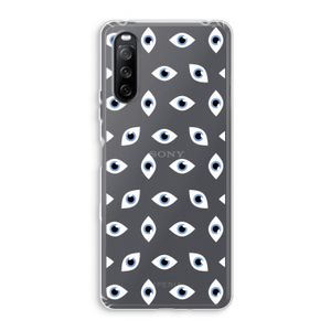 Eyes pattern: Sony Xperia 10 III Transparant Hoesje