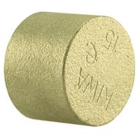 Riko Messing Soldeer Eindkap 22mm voor Sanitair en Verwarming