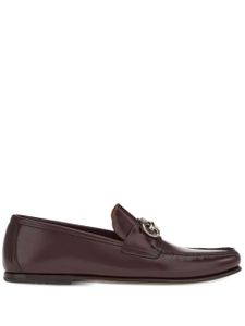 Ferragamo mocassins Gancini en cuir - Noir