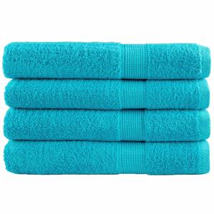 VidaXL Saunadoeken solund 4 st 600 g/m² 80x200 cm turquoise