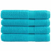 VidaXL Saunadoeken solund 4 st 600 g/m² 80x200 cm turquoise