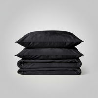 Dekbedovertrek Velvet Uni - Zwart - Lits-Jumeaux (240x220 Cm) - Zwart Microvezel - Effen - Zydante - Dekbed-Discounter.nl