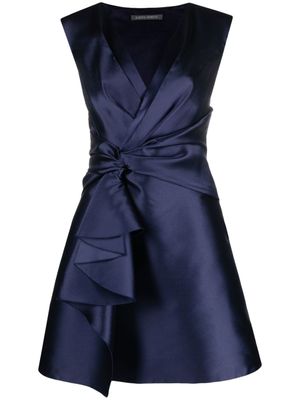 Alberta Ferretti robe à design sans manches - Bleu