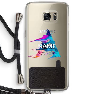 Abstract Spectrum: Samsung Galaxy S7 Edge Transparant Hoesje met koord