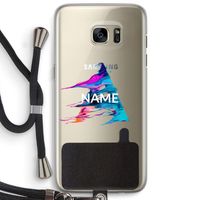 Abstract Spectrum: Samsung Galaxy S7 Edge Transparant Hoesje met koord