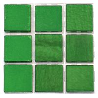 Glorex Hobby - mozaiek stenen/steentjes - groen - 63x stuks - 10 x 10 x 2 mm - knutselen