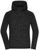 James & Nicholson JN1329 Ladies´ Hybrid Jacket - /Black/Black - XS