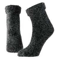 Wollen huis sokken anti-slip voor kinderen zwart maat 31-34 31/34  -