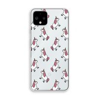 Eenhoorns overal: Pixel 4 Transparant Hoesje