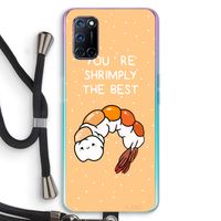 You're Shrimply The Best: Oppo A52 Transparant Hoesje met koord