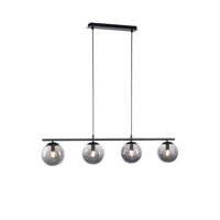 Just Light Zwarte hanglampBig Widow 4-lichts - 14604-18
