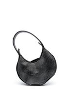 Patrizia Pepe mini rhinestone-embellished bangle bag - Noir - thumbnail