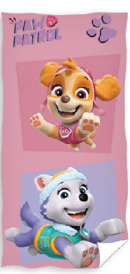 Paw Patrol strandlaken roze 70 x 140cm