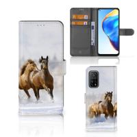 Xiaomi Mi 10T Pro | Mi 10T | Telefoonhoesje | Met pasjeshouder | Paarden