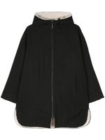 Yves Salomon manteau en peau lainée à design réversible - Noir
