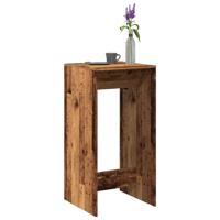 Bartafel 51x50x103,5 cm bewerkt hout oud houtkleurig