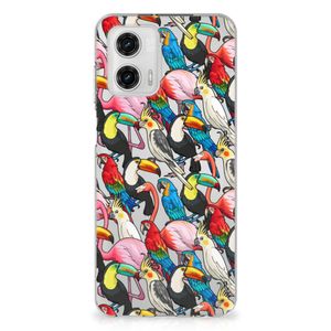 Motorola Moto G73 TPU Hoesje Birds