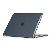 Lunso MacBook Air 13 inch (2022-2025) cover hoes - case - Glanzend Zwart