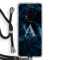 Midnight Marble: OnePlus 8 Pro Transparant Hoesje met koord