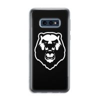 Angry Bear (black): Samsung Galaxy S10e Transparant Hoesje