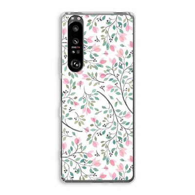 Sierlijke bloemen: Sony Xperia 1 III Transparant Hoesje