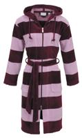 Carl Ross Carl Ross Dames Badjas met capuchon 606410 burgundy/rose quartz 40/42