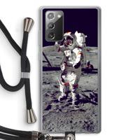 Spaceman: Samsung Galaxy Note 20 / Note 20 5G Transparant Hoesje met koord - thumbnail