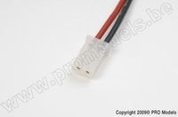 AMP stekker, Man, silicone kabel 16AWG, 10cm - thumbnail
