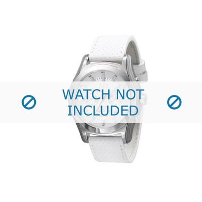Horlogeband Armani AX2071 Leder Wit 22mm