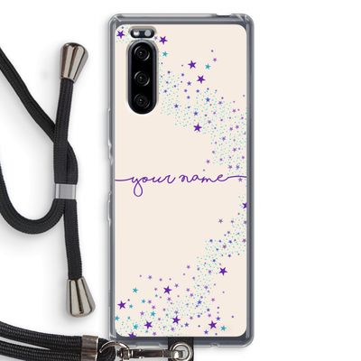 Sterren: Sony Xperia 5 Transparant Hoesje met koord