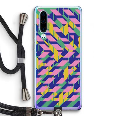 Skew Blush 1: Huawei P30 Transparant Hoesje met koord