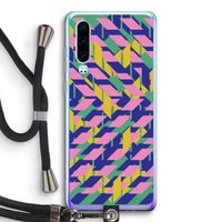 Skew Blush 1: Huawei P30 Transparant Hoesje met koord