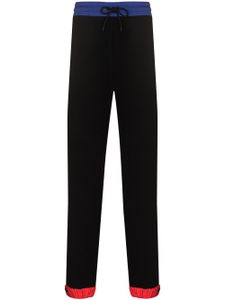 Moncler Grenoble pantalon de jogging à design colour block - Noir