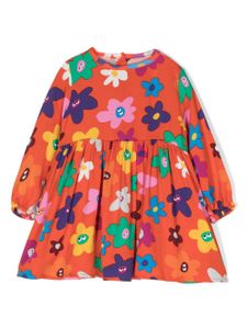 Stella McCartney Kids robe à imprimé Smiley Flower - Rouge