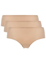 Chantelle 3-pack Soft stretch hipster - Naadloze shorts - Dames hipster naadloos - Katoenen kruisje